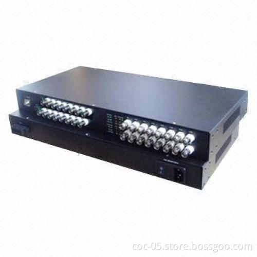Analog Digital Video Converter, Sent 1 to 128 Channels of Video, Audio, Data and Switch